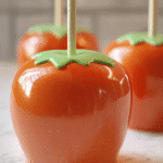 Pumpkin-Style Candy Apples