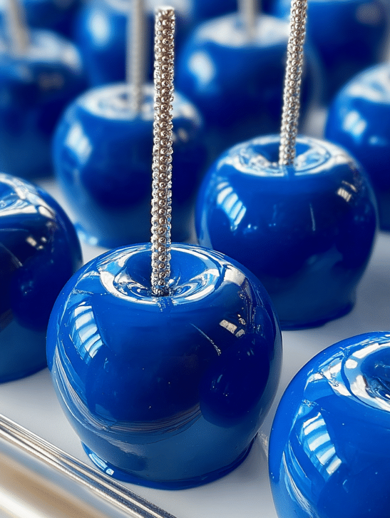 Royal Blue Candy Apples