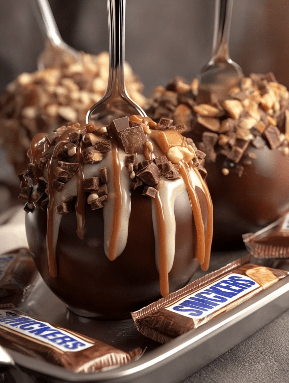 Snickers Explosion Candy Apples
