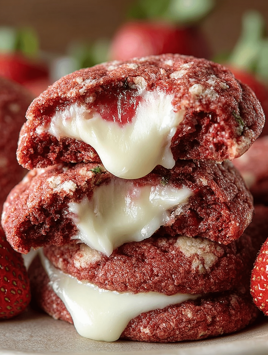 Strawberry Cheesecake Cookies