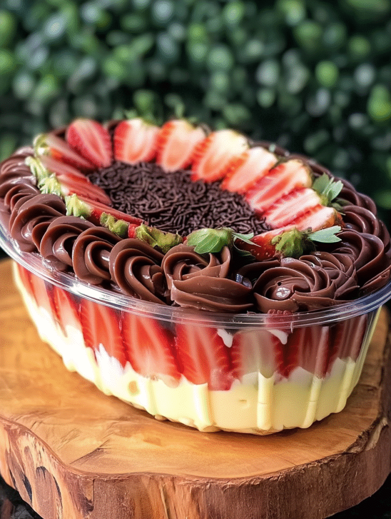 Strawberry Chocolate Trifle
