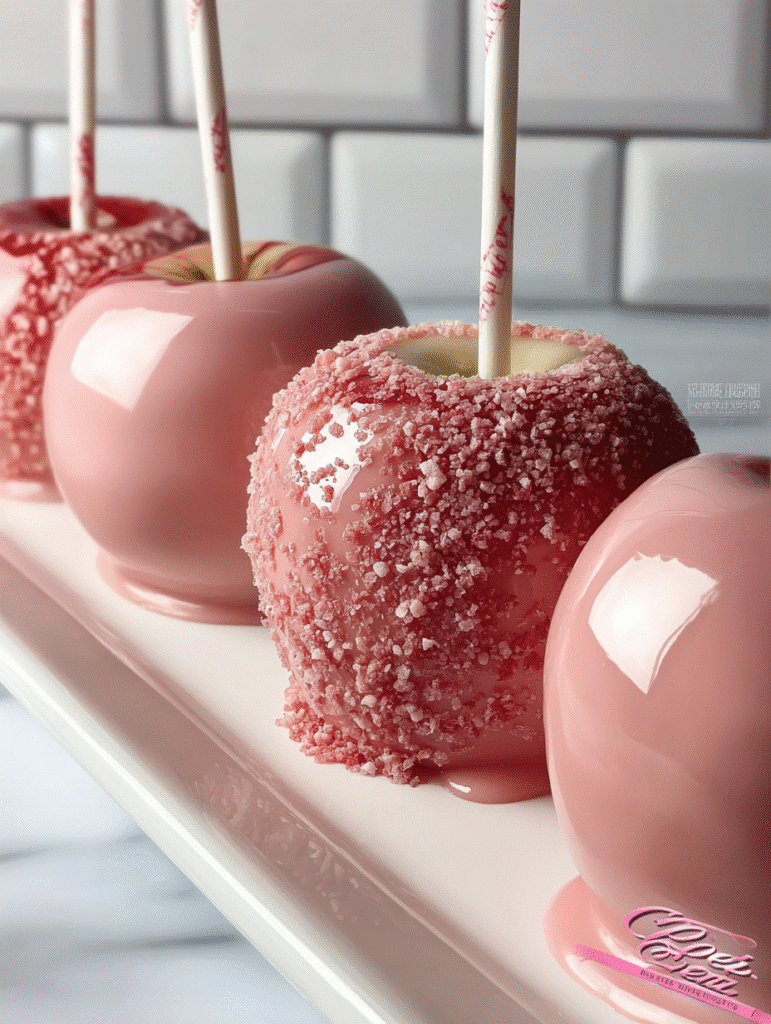 Strawberry & Cream Candy Apples
