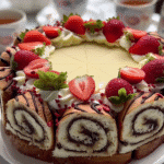 Strawberry Swiss Roll Charlotte Cake: A Dreamy Dessert Delight 3 Strawberry Swiss Roll Charlotte Cake
