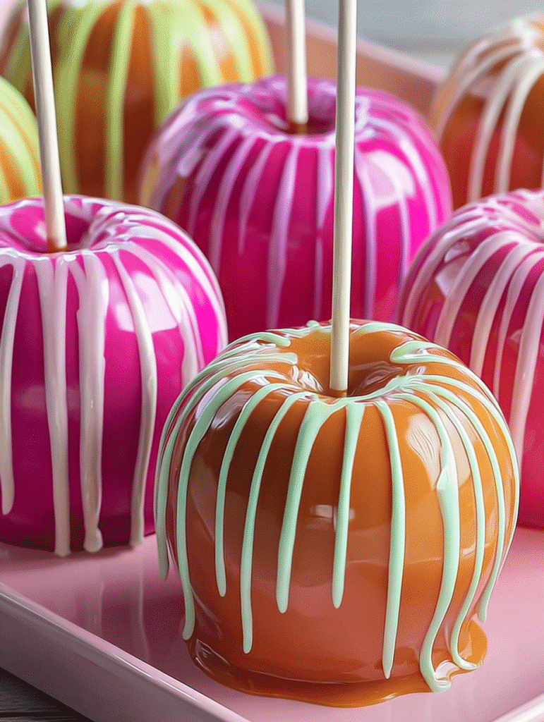 Striped Candy Apples Delight