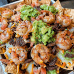 Surf & Turf Nachos: A Game Night Showstopper Recipe! 3 Surf & Turf Nachos (Shrimp & Steak Loaded Nachos)
