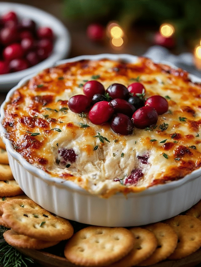 Baked Cranberry Cream Cheese Dip
