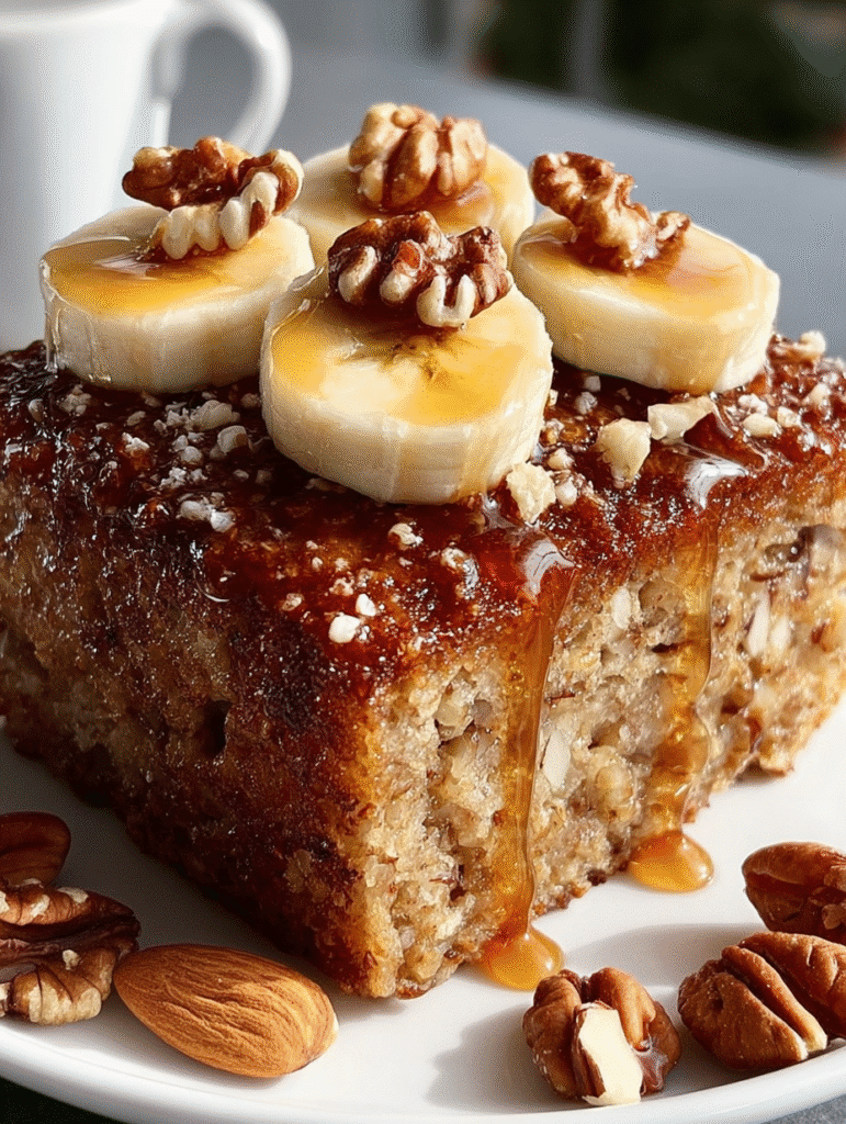 Banana Nut Baked Oatmeal Bliss