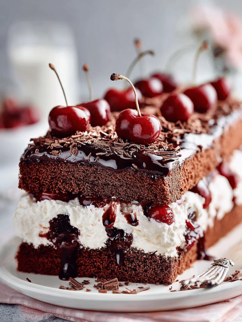 Black Forest Layer Brick Cake