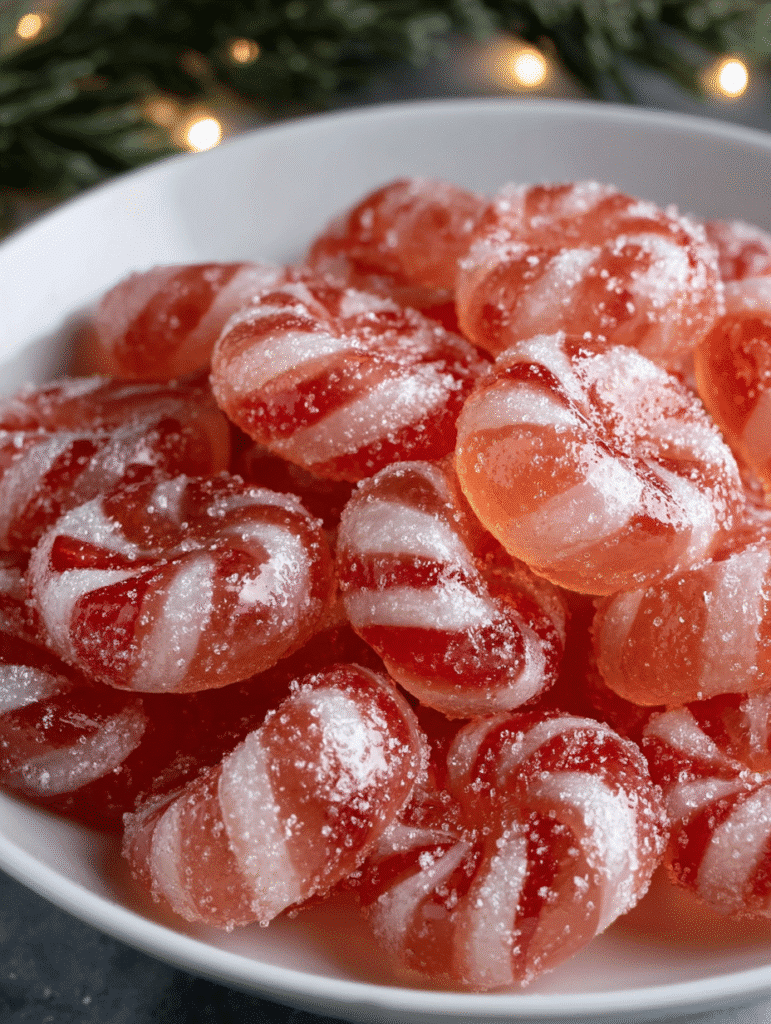 Candy Cane Fireball Gummies