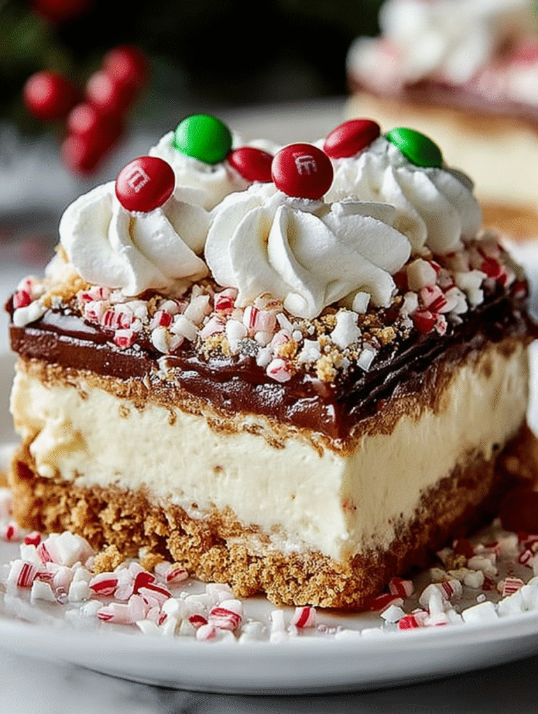 Christmas Crunch Layered Dessert Bars