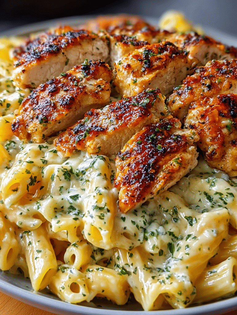 Creamy Garlic Herb Chicken Penne