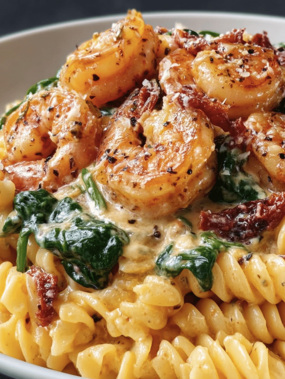 Creamy Tuscan Shrimp Rotini