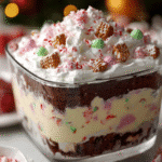 Holiday Candy Cane Cookie Trifle