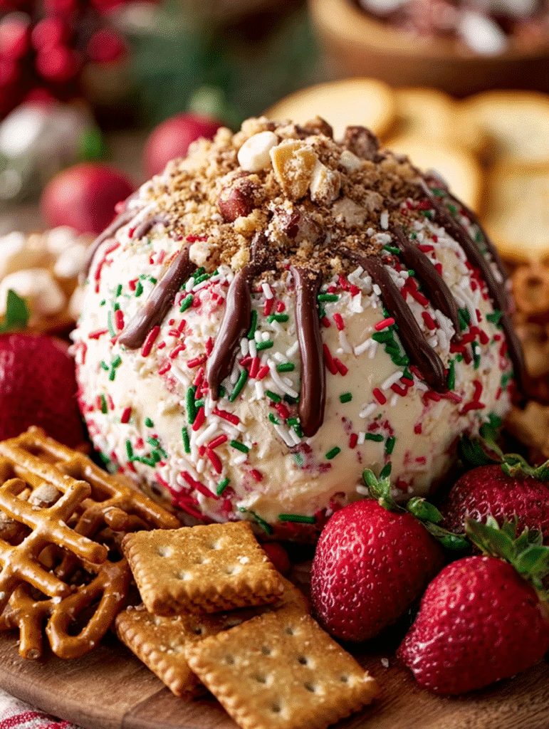 Holiday Sprinkle Cheesecake Ball