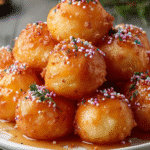 Honey-Glazed Festive Fried Dough Balls