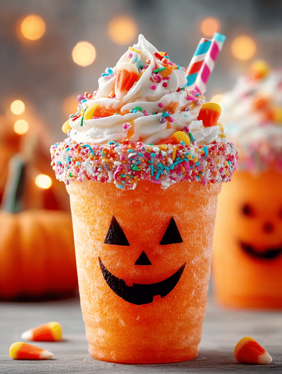 Jack-O’-Lantern Candy Corn Freeze