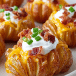 Loaded Mini Hasselback Potato Bites