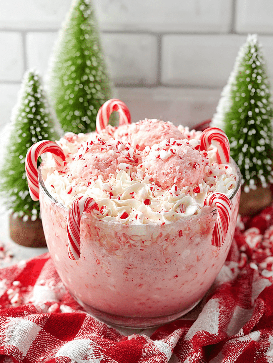Peppermint Eggnog Punch