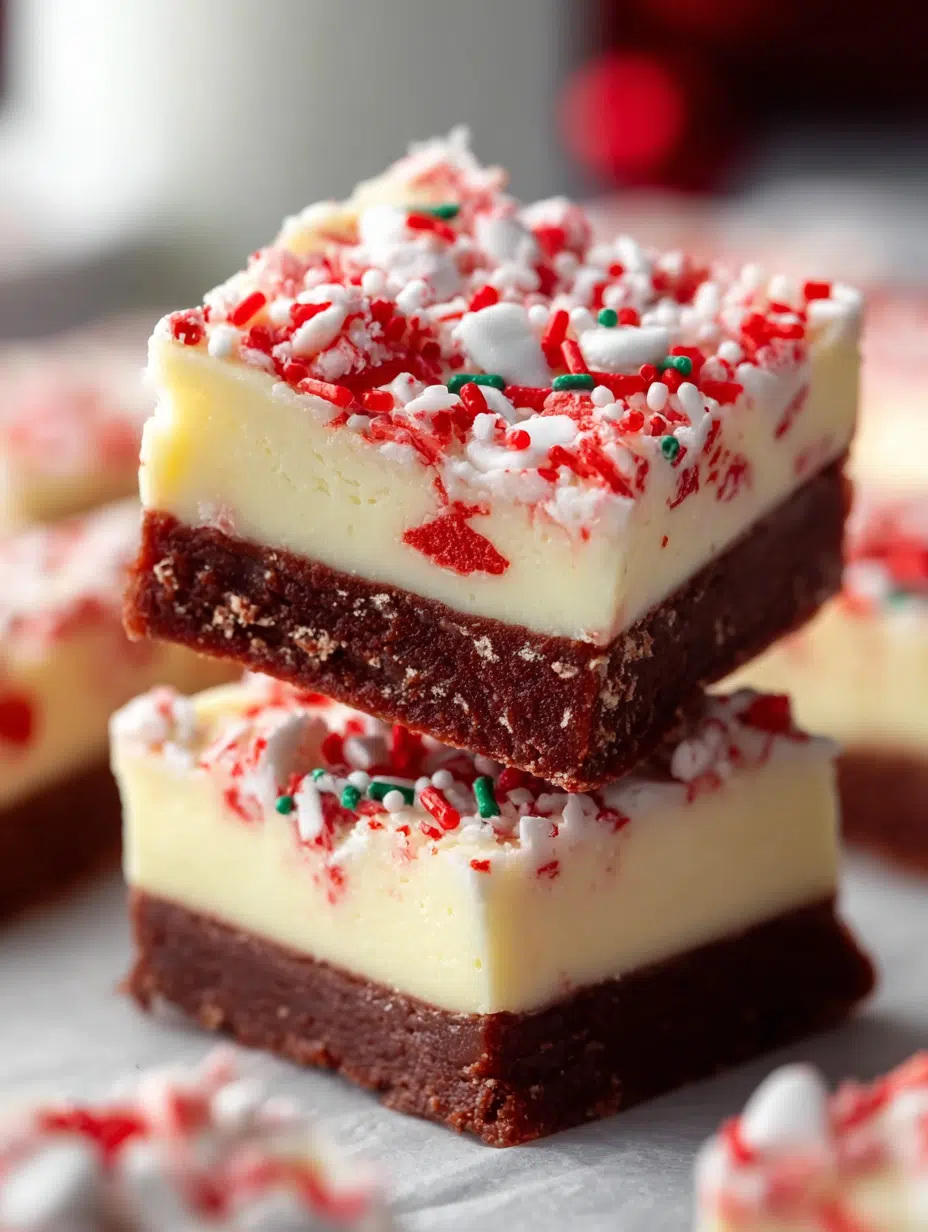 Peppermint Holiday Fudge