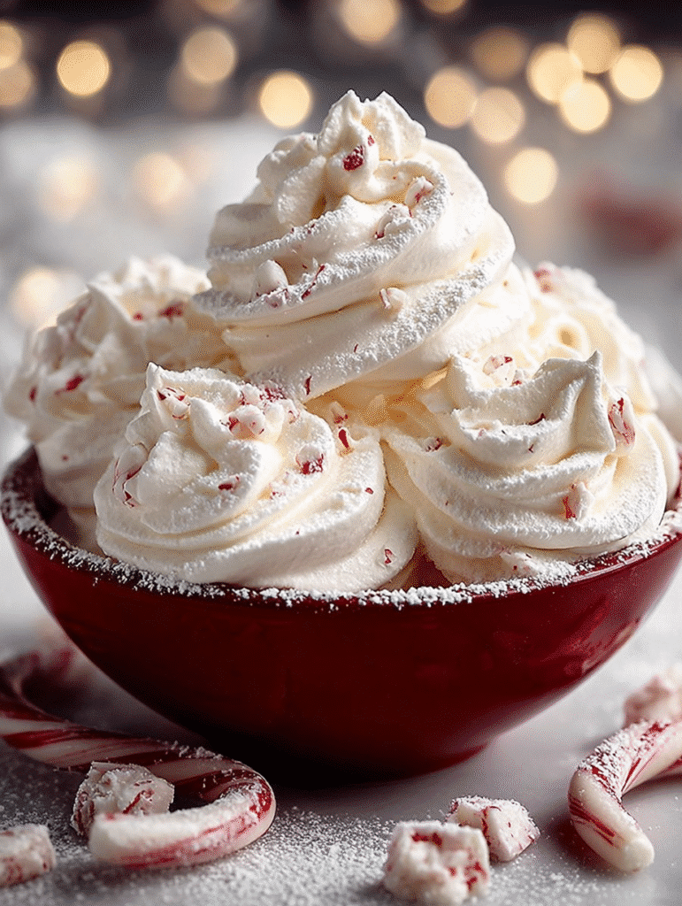 Peppermint Snow Meringue Bites