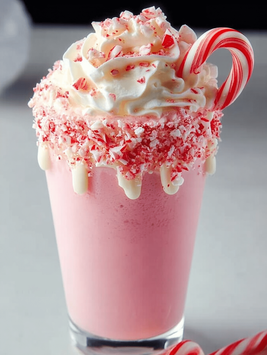 Peppermint Swirl Candy Cane Milkshake