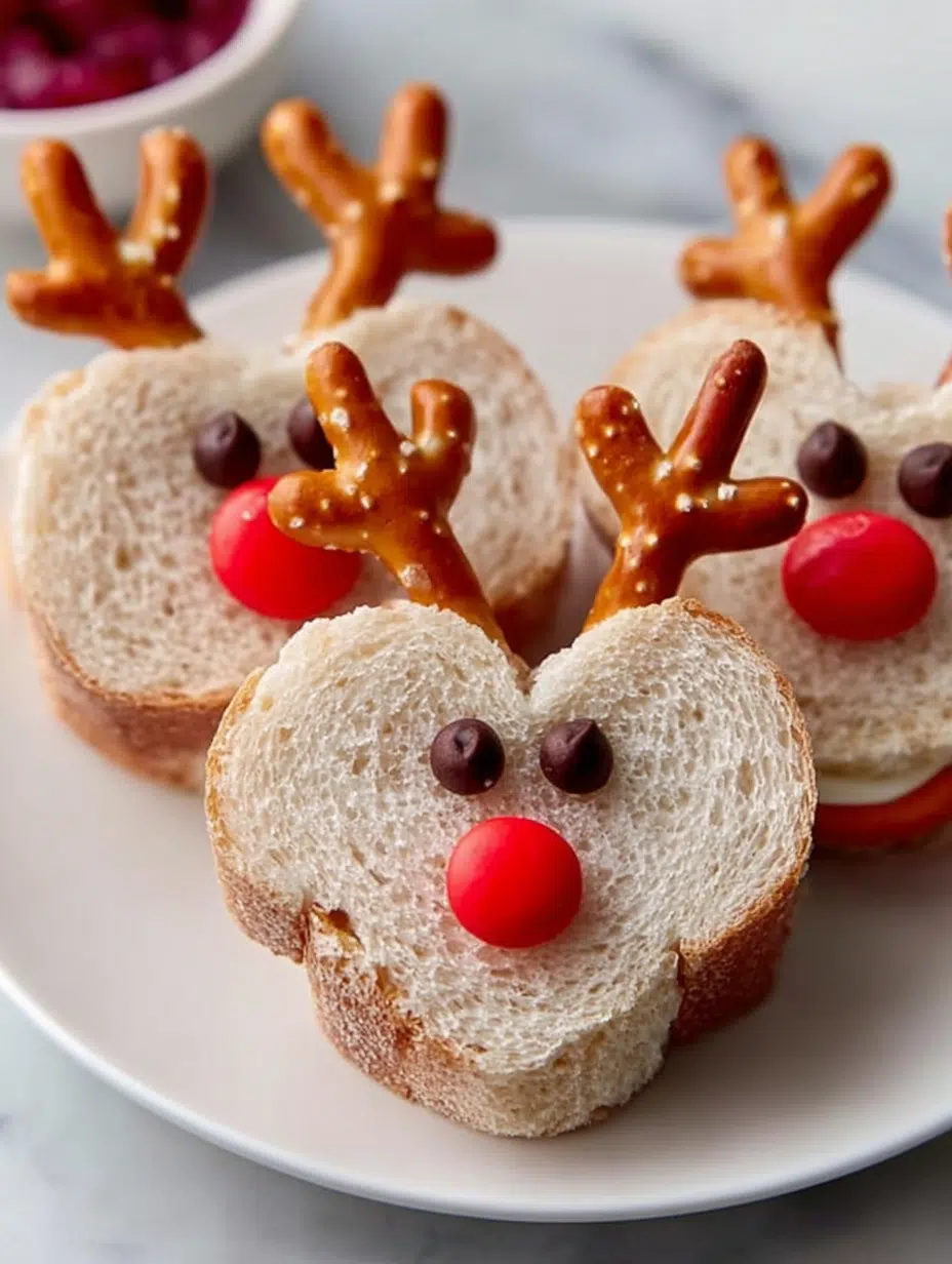 Rudolph Reindeer Sandwich Bites: Easy Festive Fun Today! 2 Rudolph Reindeer Sandwich Bites