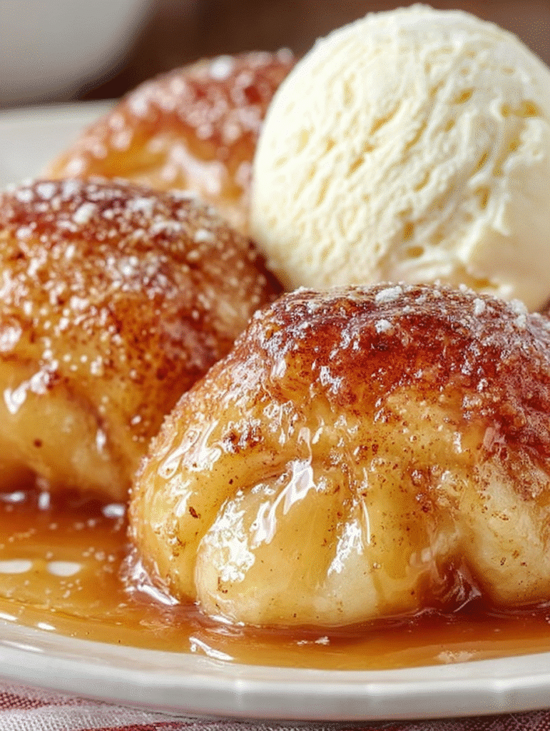 Warm Apple Crescent Dumplings