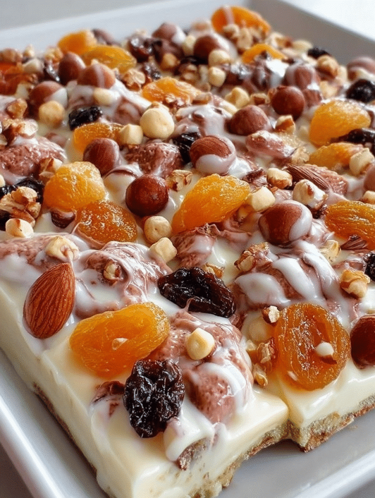 White Chocolate Fruit & Nut Bark Tray