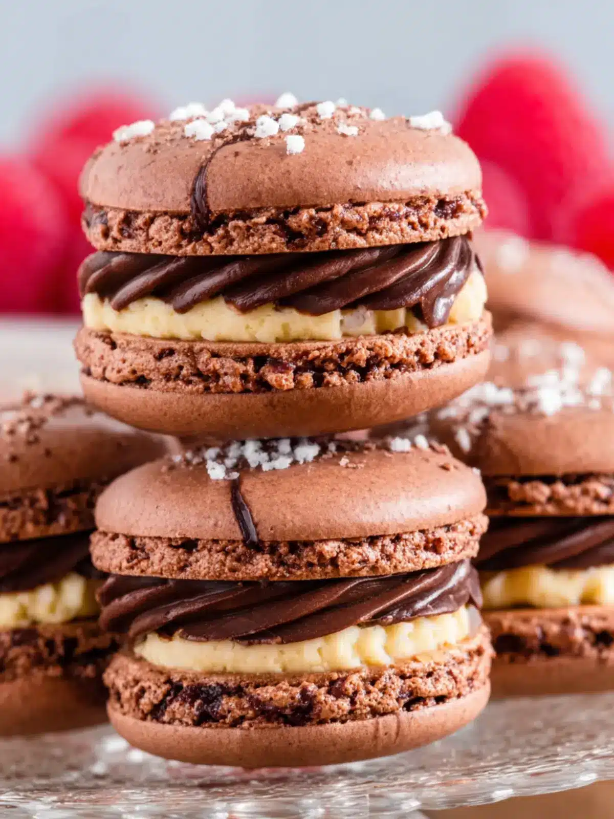 Chocolate Macarons First Image