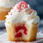 Christmas Candy Cane Cupcakes First Image