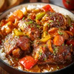 Brown Stew Chicken Recipe First Image