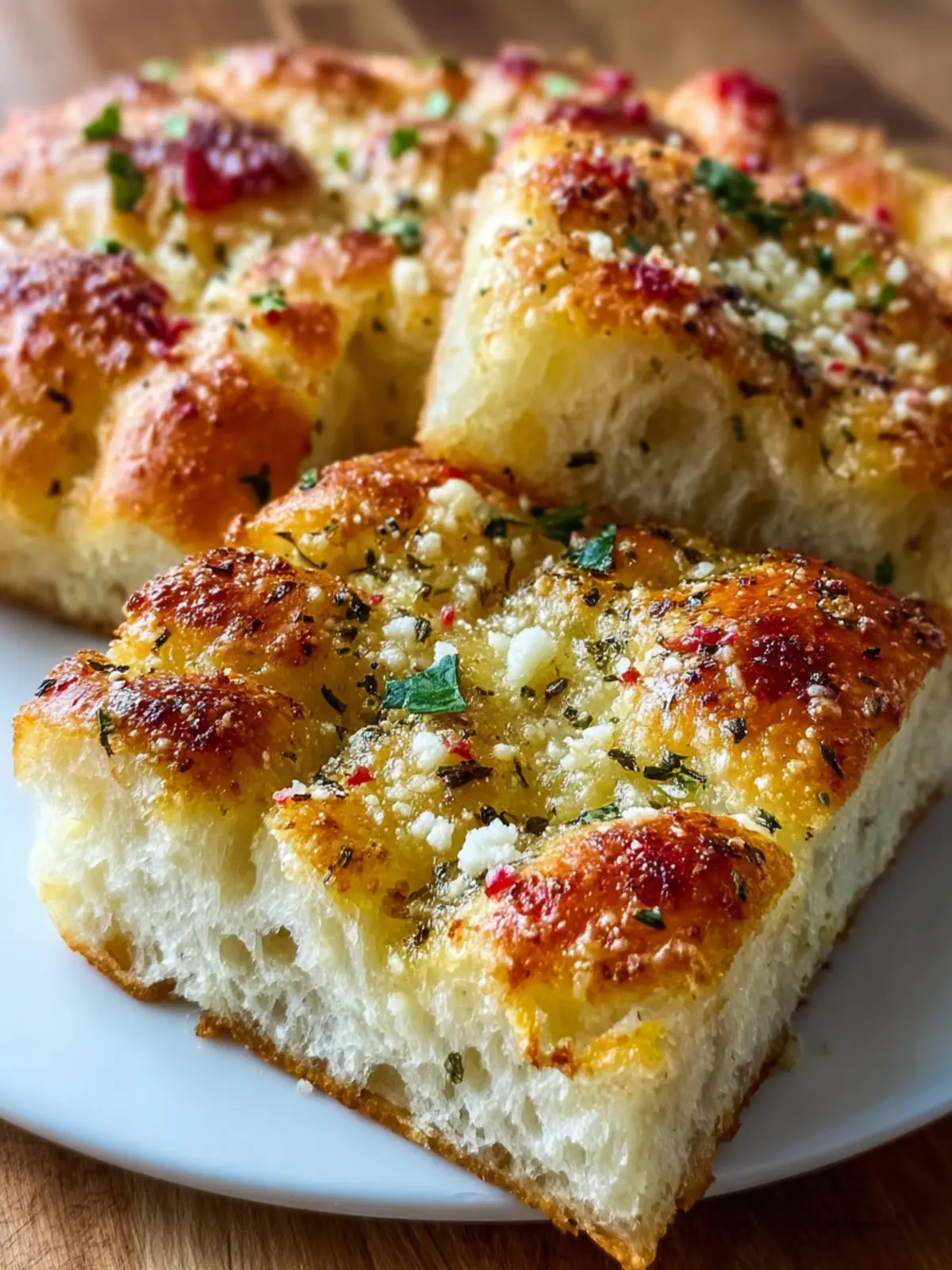 Crispy Cheesy Garlic Bread: Irresistibly Delicious Focaccia! 5 Crispy, Cheesy Garlic Parmesan Focaccia Bread First Image