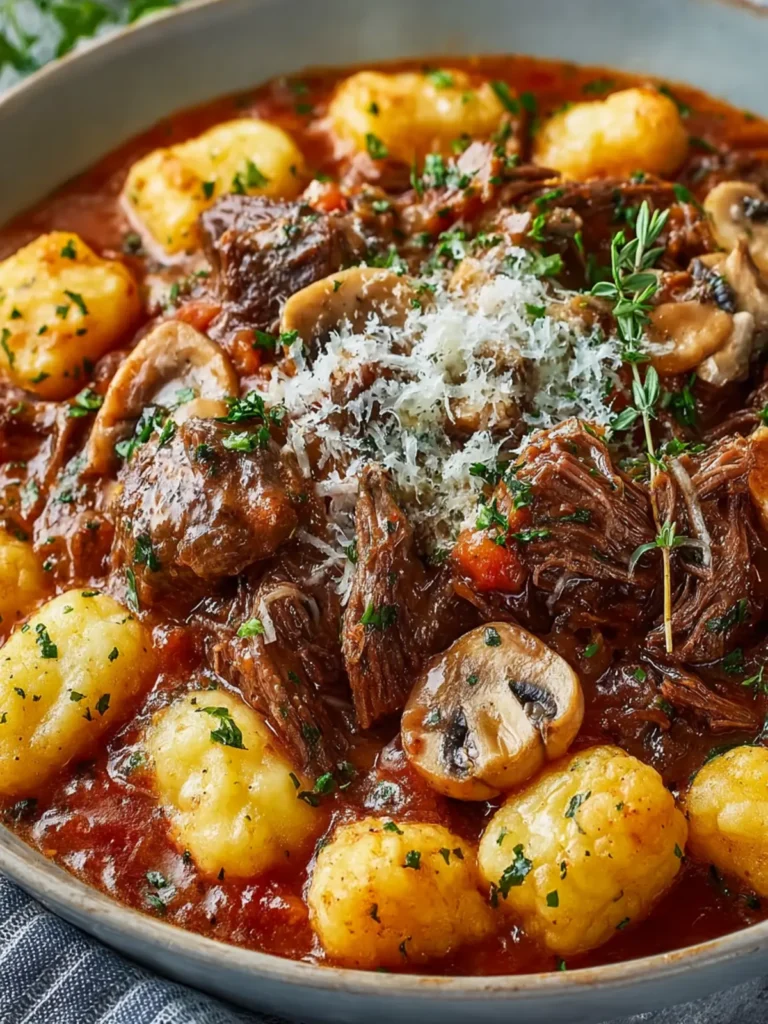 Beef Ragu with Parmesan Gnocchi: Indulgent Comfort in Every Bite