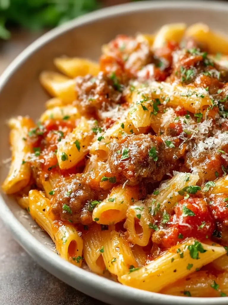 Spicy Italian Sausage Pasta First Image