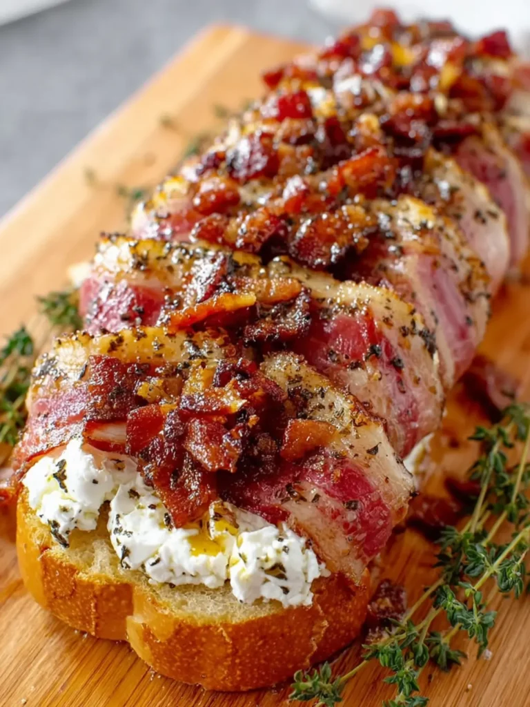 Million Dollar Beef Bacon Goat Cheese Log First Image