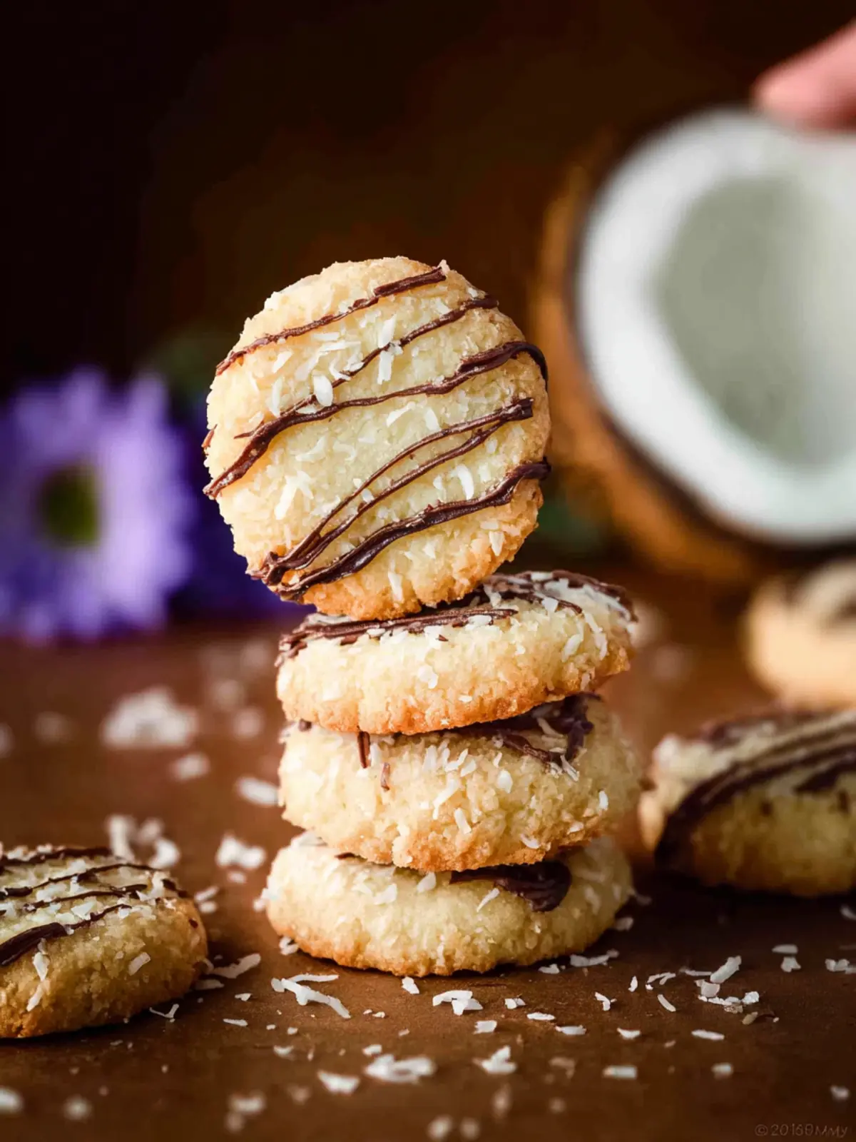 Coconut Shortbread Cookies First Image
