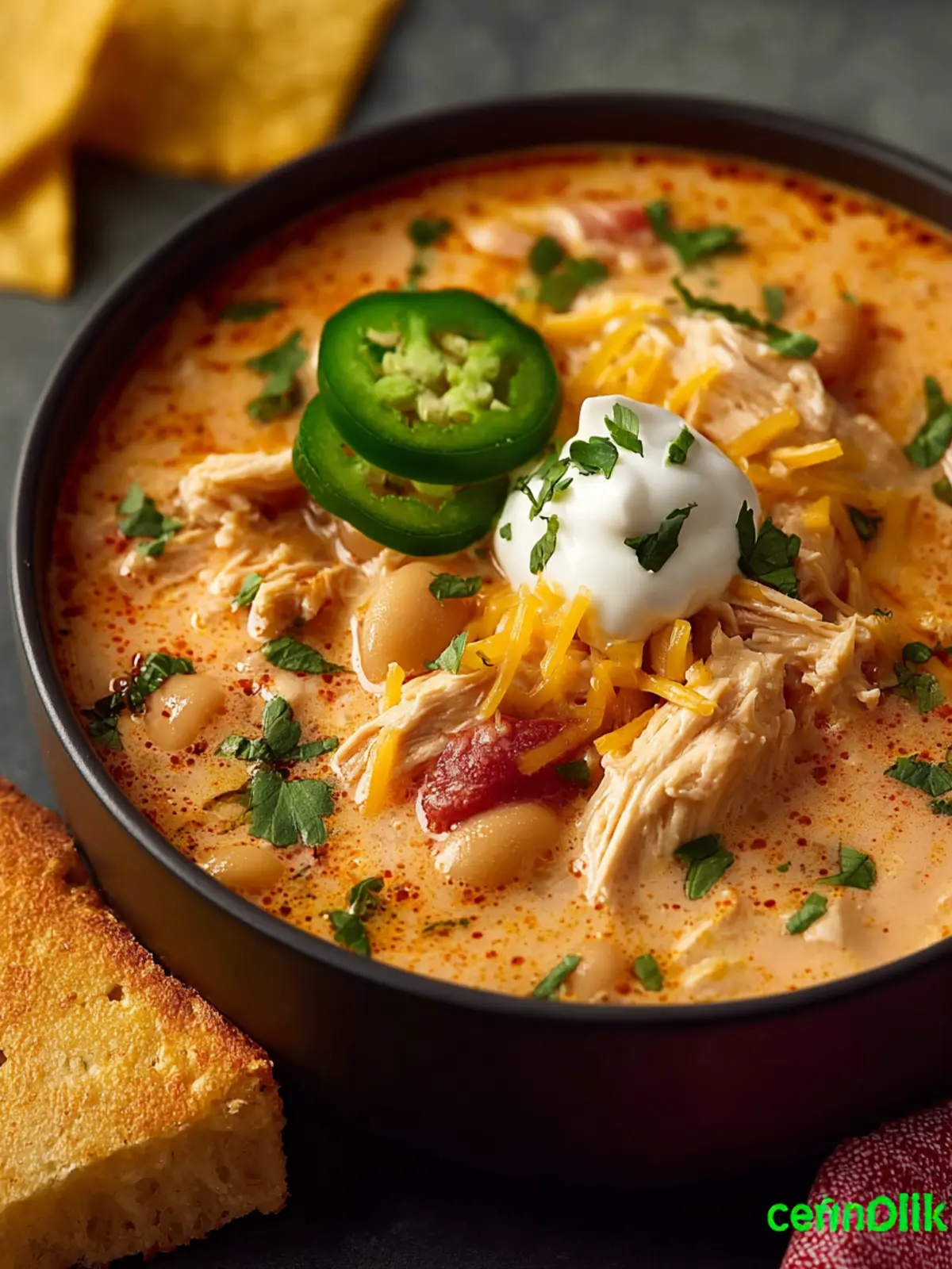 Chunky Cream Cheese White Chicken Chili First Image