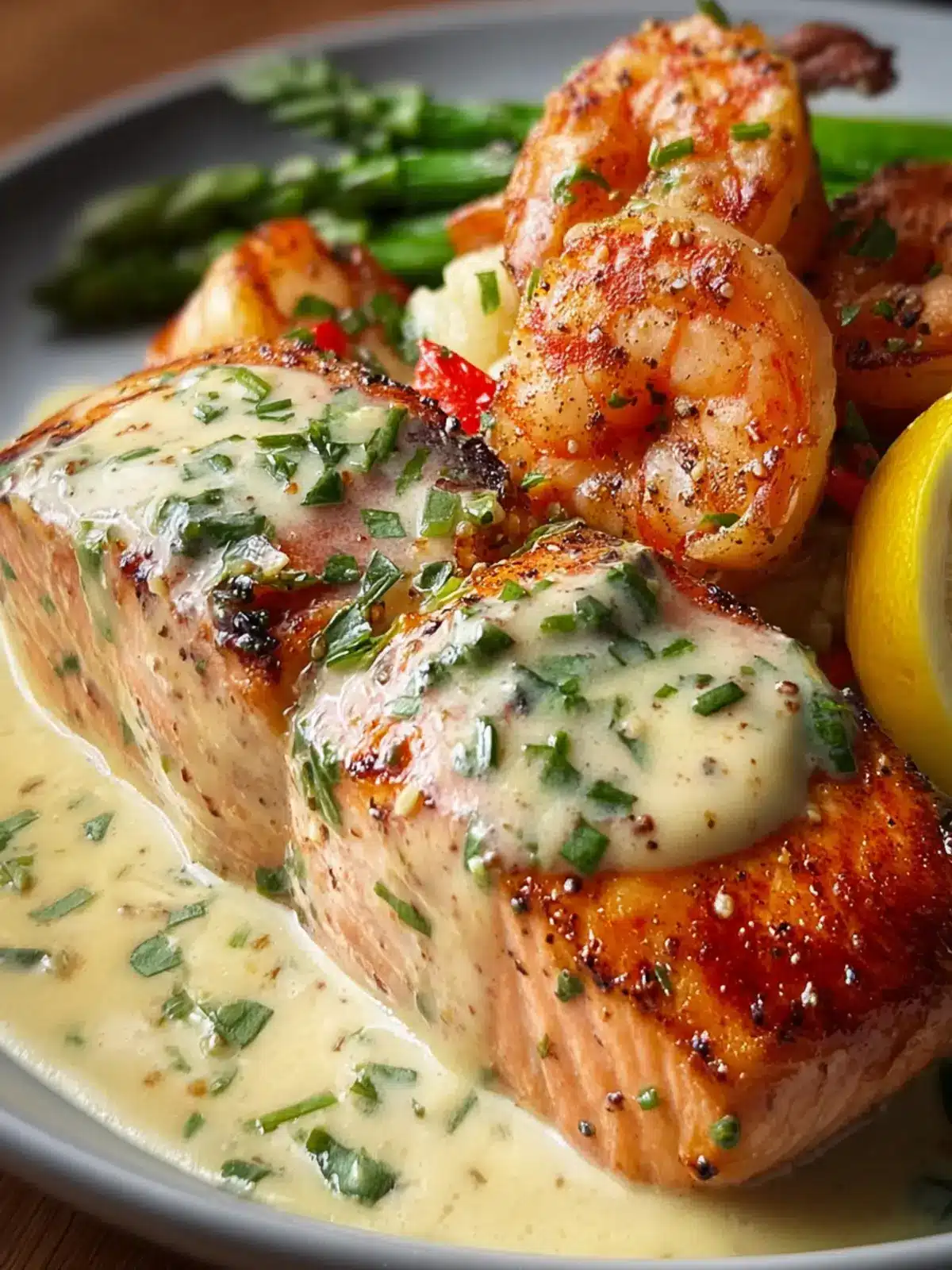 Cajun Shrimp and Salmon: Indulgent Garlic Cream Delight 6 isft9ady2q0tos0jhwfm