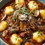 Beef Ragu with Parmesan Gnocchi: The Best Comfort Dish Ever 9 Beef Ragu with Parmesan Gnocchi & Mushrooms First Image
