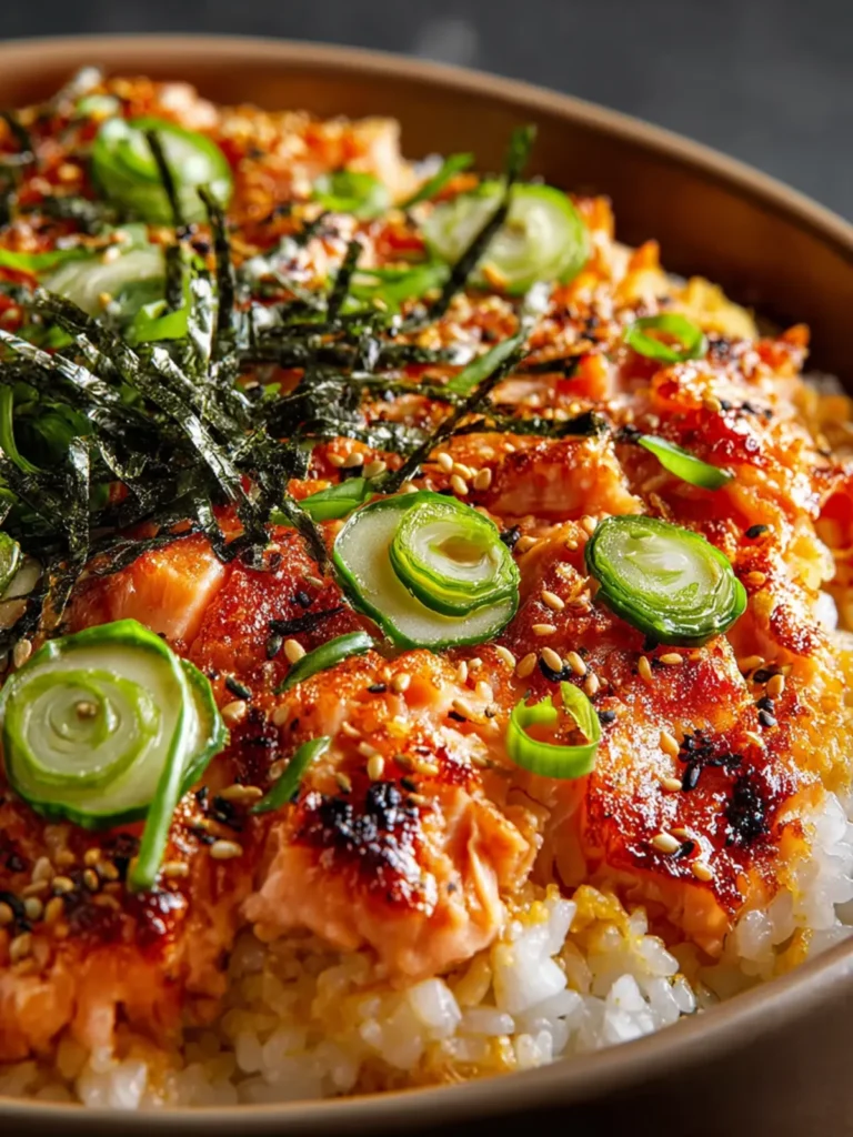 Easy Spicy Salmon Sushi Bake First Image