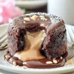 Decadent Mini Chocolate Peanut Butter Lava Cakes Recipe First Image