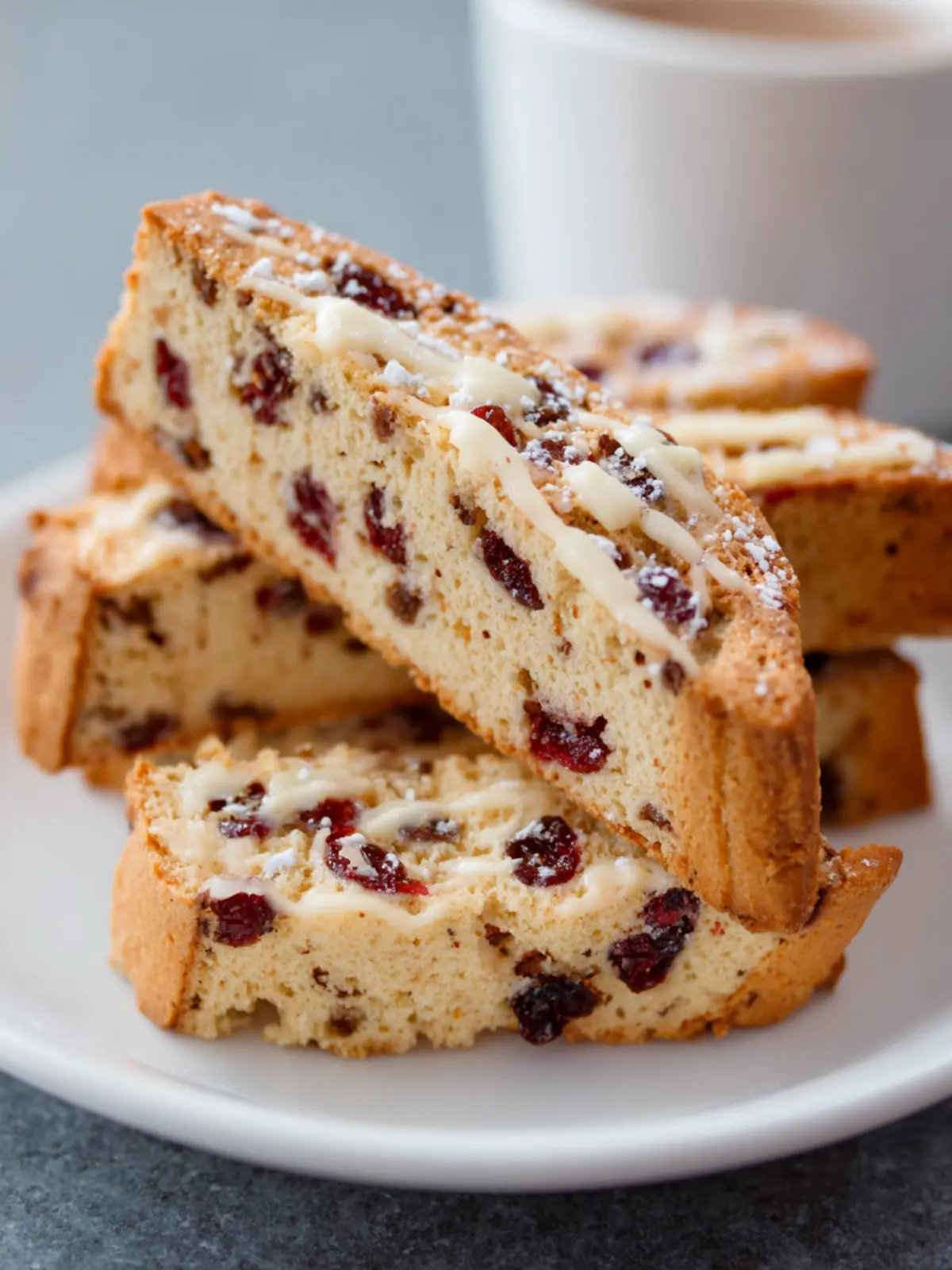 Cranberry White Chocolate Biscotti: Irresistibly Crunchy Treat 5 Cranberry White Chocolate Biscotti First Image