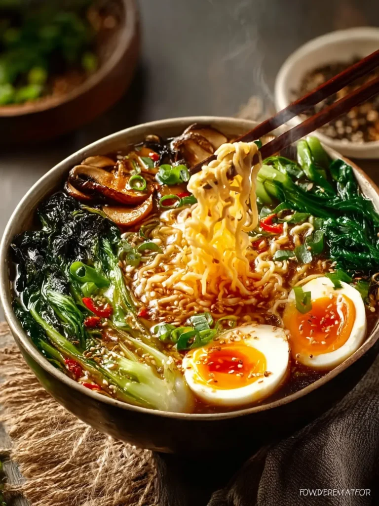 Quick and Easy Vegetarian Ramen First Image