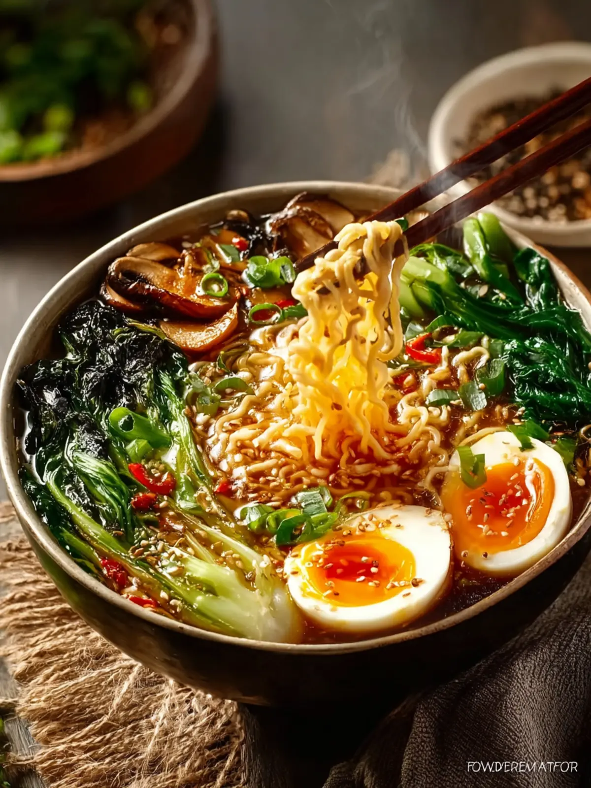 Quick and Easy Vegetarian Ramen First Image