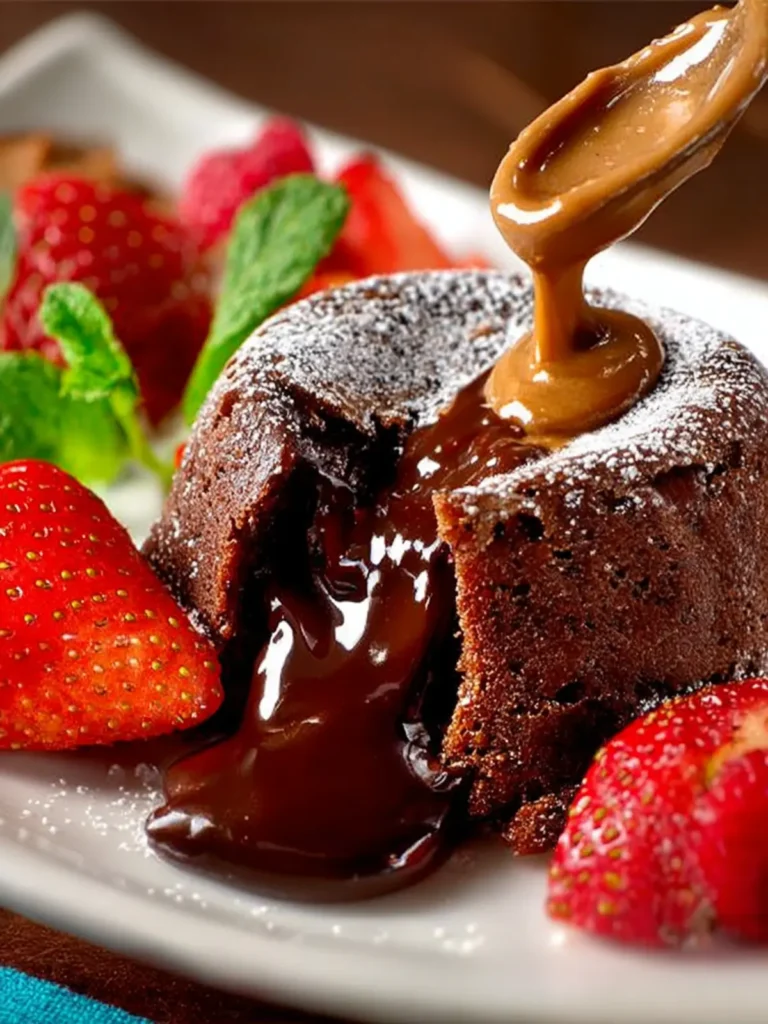 Chocolate Peanut Butter Lava Cakes First Image