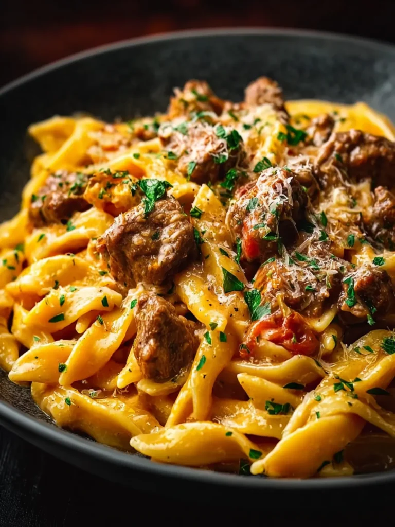 Creamy Beef Pasta First Image