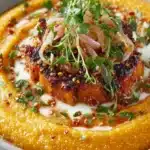 Creamy Amaranth with Carrot Purée & Caramelized Onions First Image