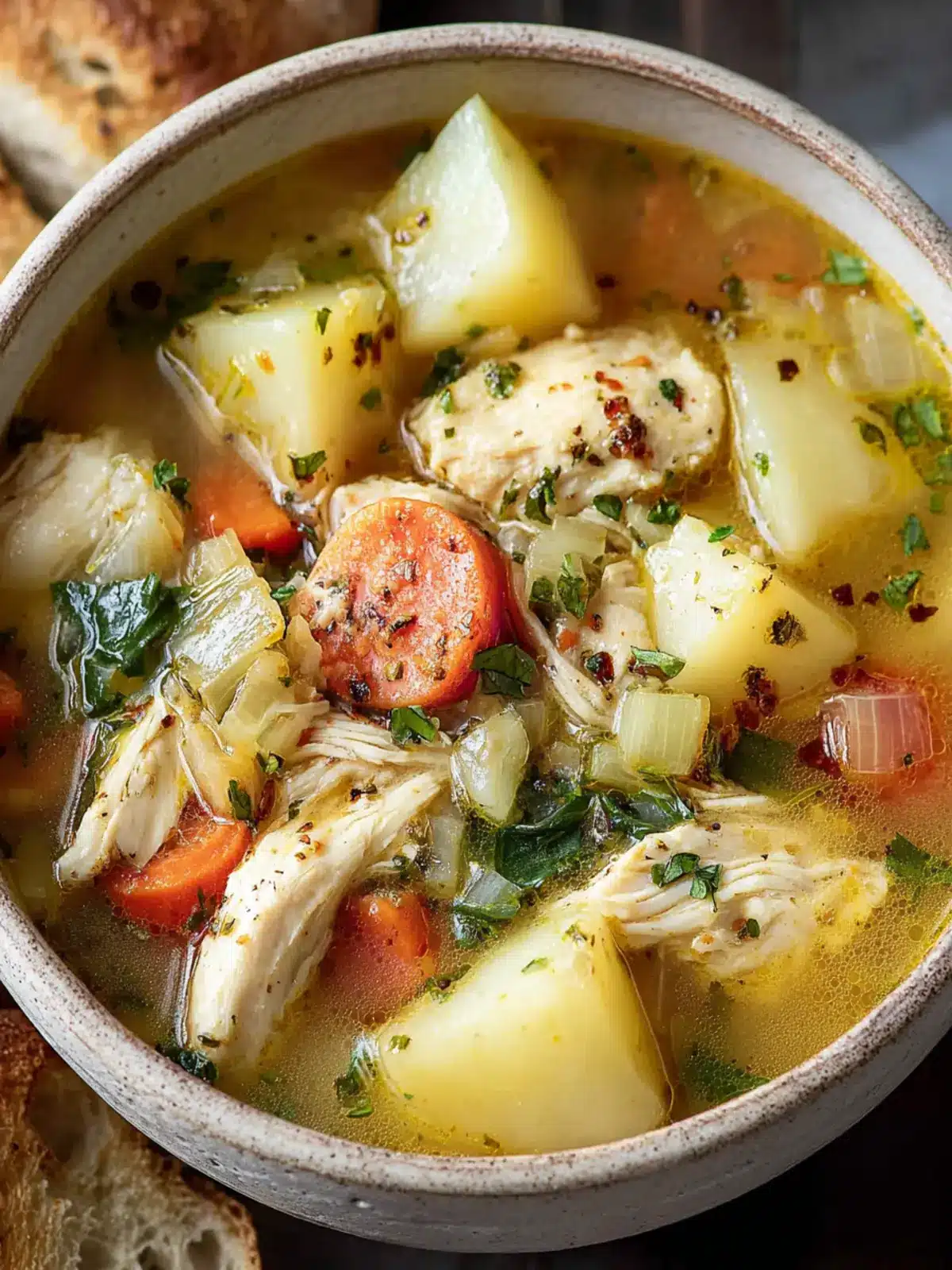 Nutritious Chicken Soup (No Noodles, with Potatoes) First Image