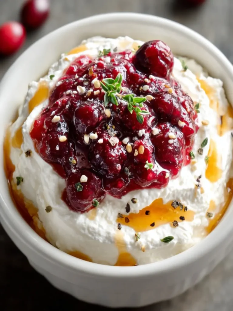 Cranberry Whipped Feta Dip: The Ultimate Festive Appetizer for Every Season First Image