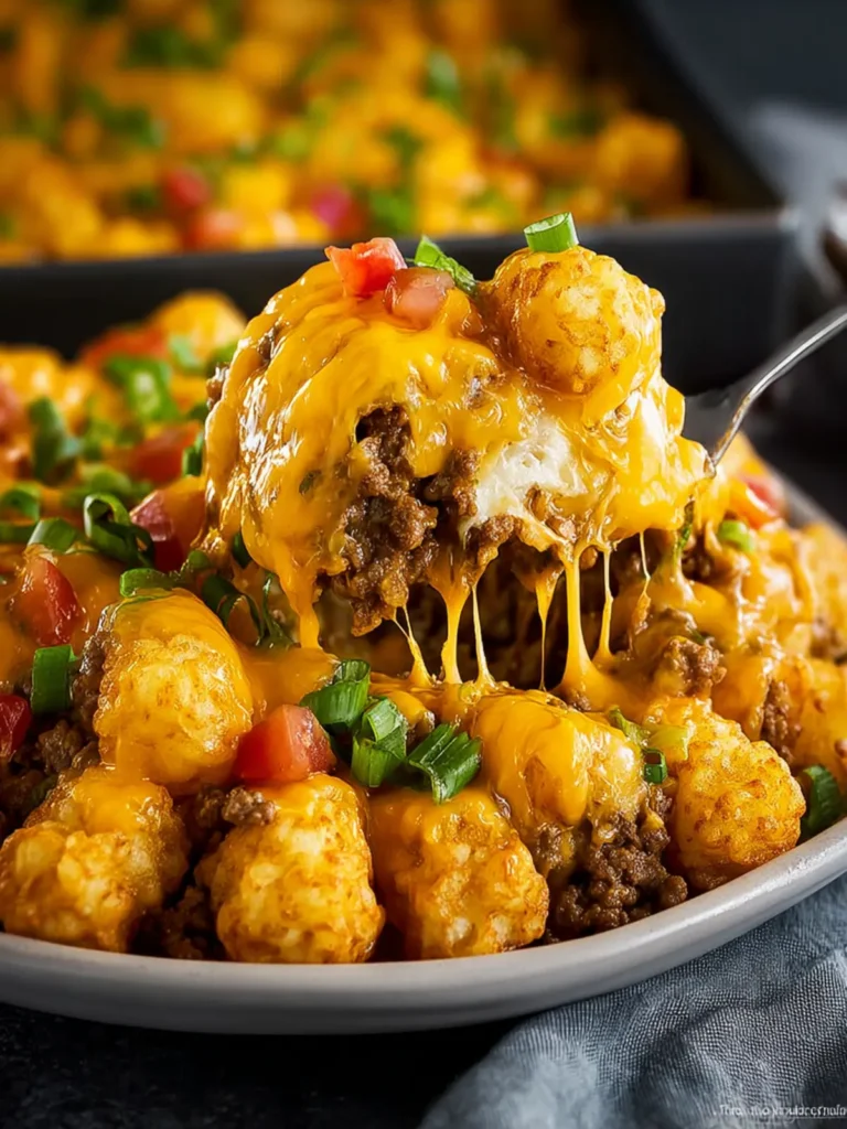 Cheeseburger Tator Tot Casserole First Image